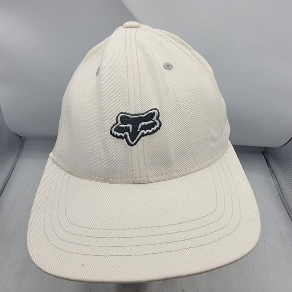 Fox Riders Large White Hat Cap Motorcycles Motocross Casual Going Out
